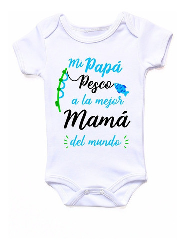 Pañalero Personalizado Papá Pezco La Mejor Mamá