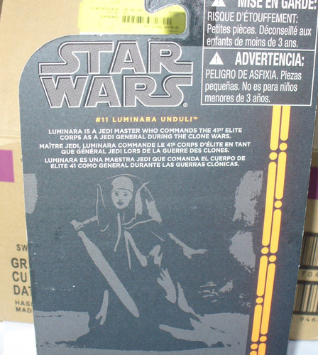Star Wars The Black Series #11 Luminara Unduli Linea Naranja (Usado)
