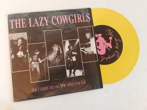 The Lazy Cowgirls Count Me Vinilo Yellow Simple 7' Punk Rock (Usado)