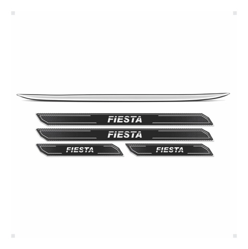Friso Porta-malas Compatível C/ Fiesta Sedan 2003/ + Soleira