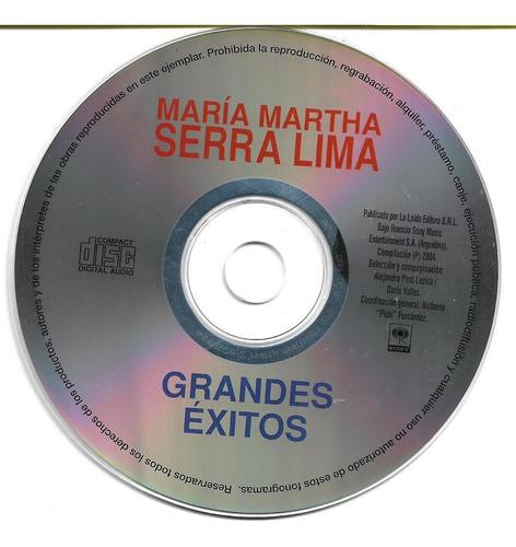 María Martha Serra Lima - Grandes Éxitos (detalle)
