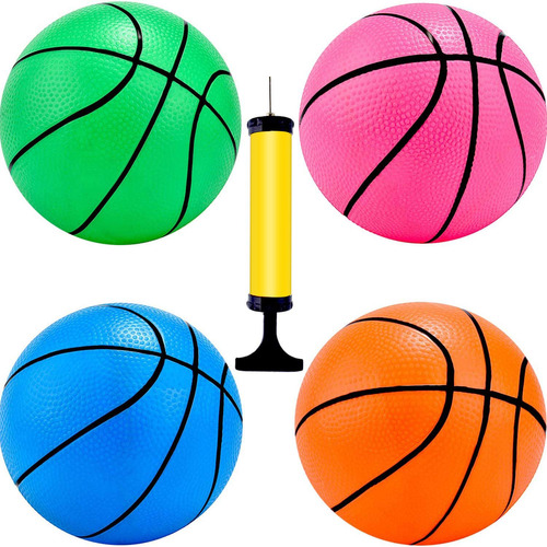 Pack De 4 Pelotas Y Accesorios Para Baloncesto