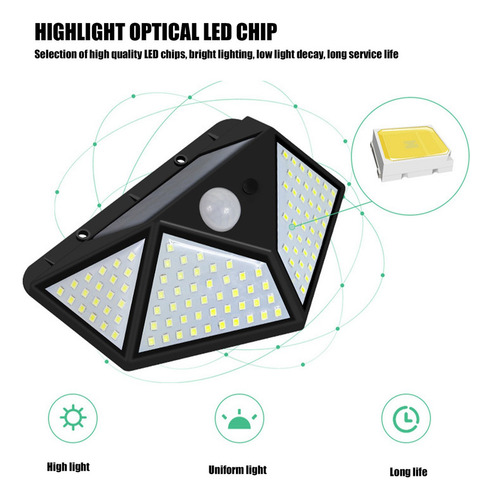 Lámpara De Pared Led For Luces Solares For Exteriores Con