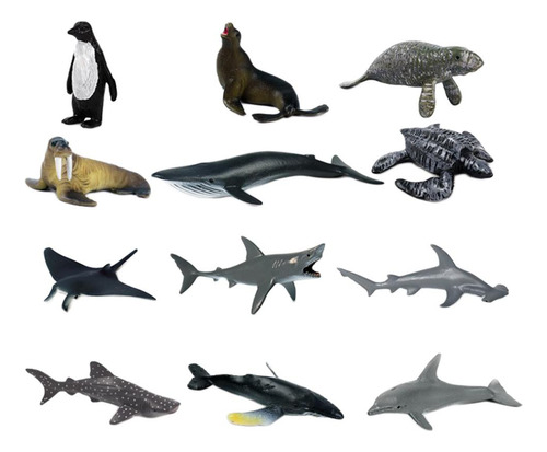 12 De De Animales De Pvc De De La Naturaleza Juguetes De