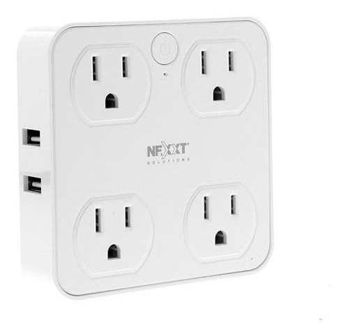 Imagen 2 de 6 de Tomacorriente Nexxt X 4 + 2 Usb Inteligente Wifi