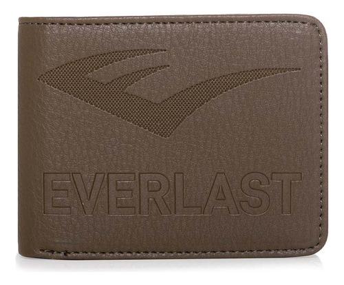 Billetera Everlast Verde Militar 100% Cuero Pu Tarjetero