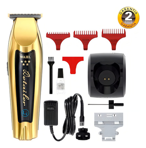 Máquina De Acabamento Wahl Detailer Gold Li Cordless Bivolt Dourado