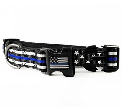 Collar De Perro - Línea Azul Delgada (2 Estilos Mv4zx