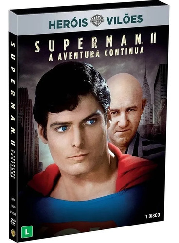 Dvd Superman 2 A Aventura Continua - Christopher Reeve Novo