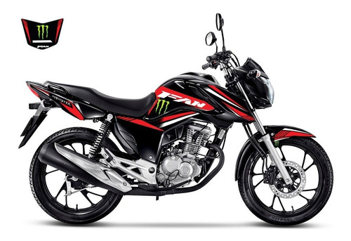 Kit Adesivos Honda Fan Cg 160 2022 Monster Energy Basic