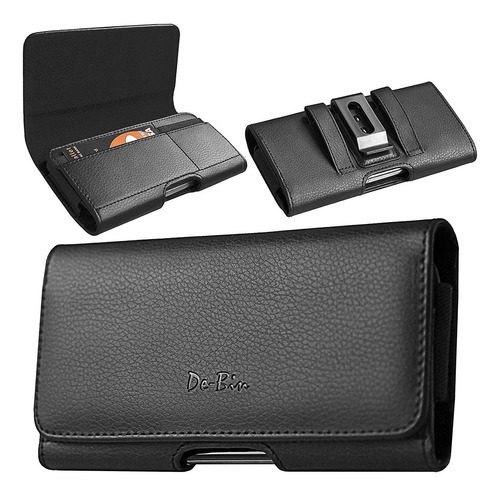 Funda Para Móvil De-bin Zhp126-xxlbk Negro, Para Cinturones