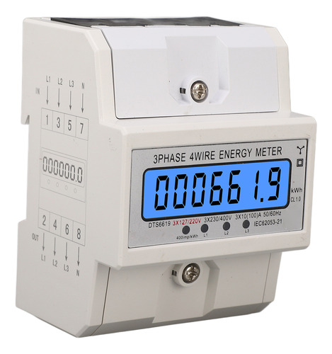 Medidor De Energia Digital Trifásico, 4 Fios, Kwh, Eletricid