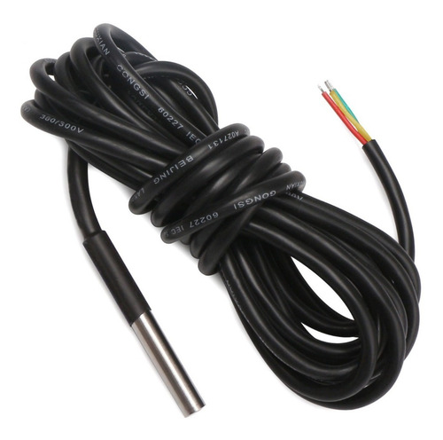 02 Pcs - Sensor Temperatura Ds18b20 Sonda À Prova Dágua