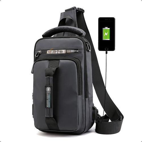 Bolso Con Puerto Usb Carga Impermeable Manos Libres Antirobo