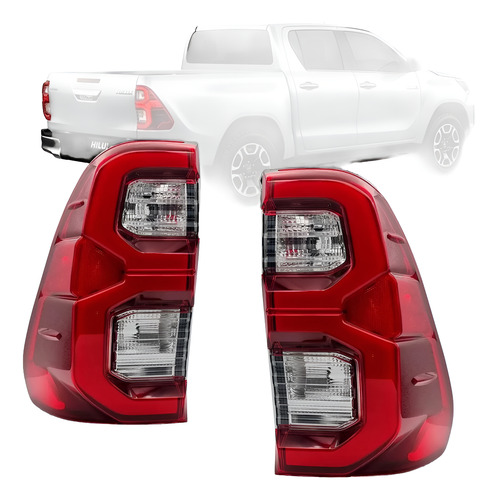 Faro Trasero Hilux 2021 2022 2023 2024 2025 Led Srv Srx Ftm Derecho/pasajero Bicolor