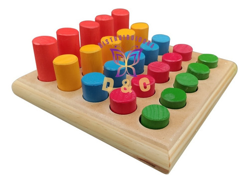 Juego Didáctico Tablero Madera Clasificación Niveles Niños
