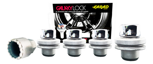 4 Pernos Seguridad Galaxylock Toyota Corolla Cross 