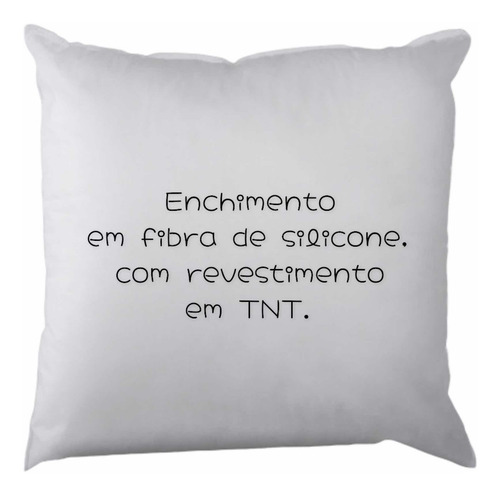 Almofada Cheia The Beatles 40cmx40cm Mod.1 Cor Branco