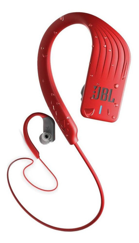 Imagem 2 de 3 de Fone de ouvido neckband sem fio JBL Endurance SPRINT vermelho