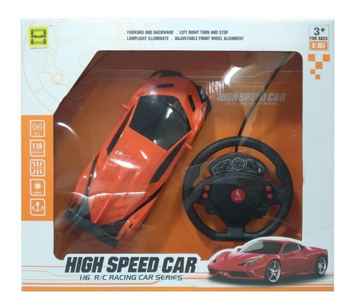 Auto A Radio Control Escala 1:16 Con Luz E.full