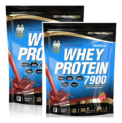 Proteína Whey Protein 7900 Afa 2kg Gentech Sin Tacc