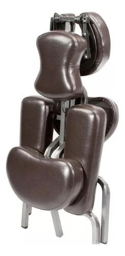 Silla Profesional Master Para Masajes Portatil Y Ajustable Color Marrón Oscuro