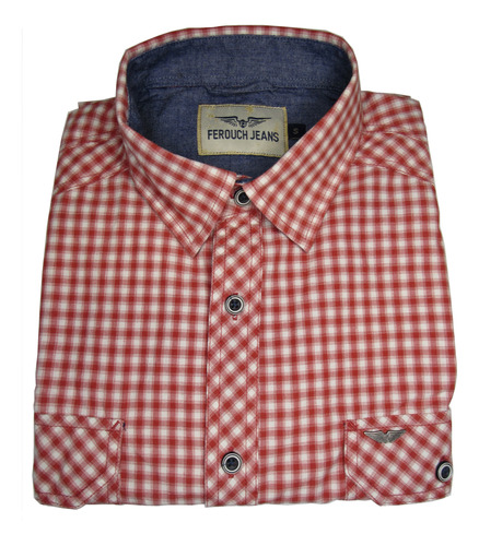 Camisa Ferouch Cuadros Rojo Talla S / Rabstore