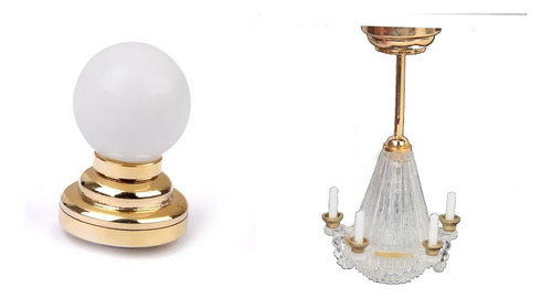 Mini Lámpara Led Para Casa De Muñecas A Escala 1:12,