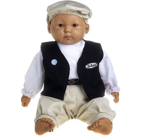 Muñeca Bebe Real Gaucho + Acc Int Lb-5200 Original Le Bebot