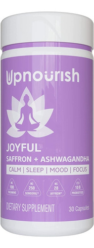 Upnourish | Joyful Saffron + Ashwagandha & Probiotics | 30cp