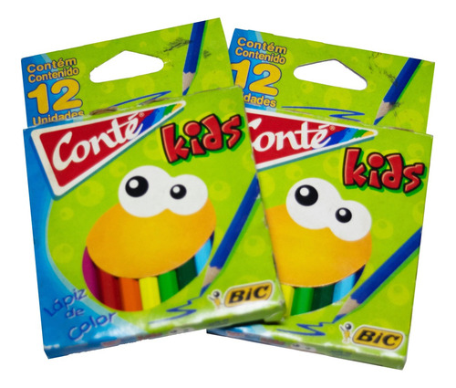 Lapices De Color Conte Kids Cortos X 12