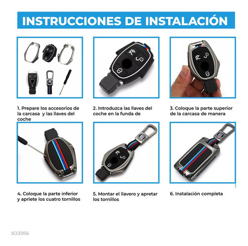 Funda Carcasa Control Llave Mercedes Clase C W204/s204 2017
