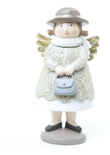 Imagen 1 de 6 de Muñecos Navideños Running Angelito Con Vestido