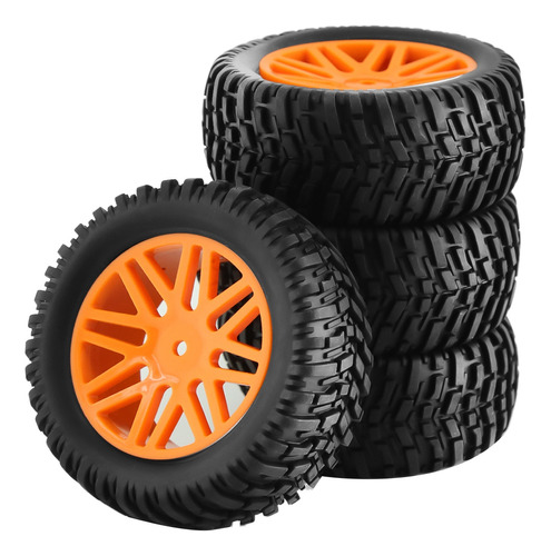 4 Neumáticos Y Ruedas Rc A Escala 1/10 Para Vehículos Todote