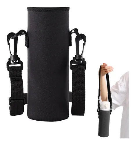 PATIKIL Cinta Para Botellas De Agua De 2,5 Cm, 6 Unidades, Soporte Ajustable Para El Hombro Con Cierre De Anillo Blanco, Para Senderismo Al Aire