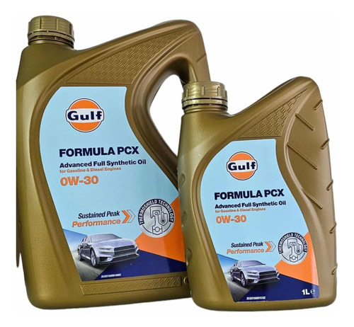 Gulf Formula Pcx Advanced Sintético 0w30- Combo Por 5 Litros