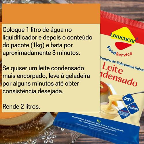 Leite Condensado Em Pó Para Pudim Diet Lowçucar 1kg