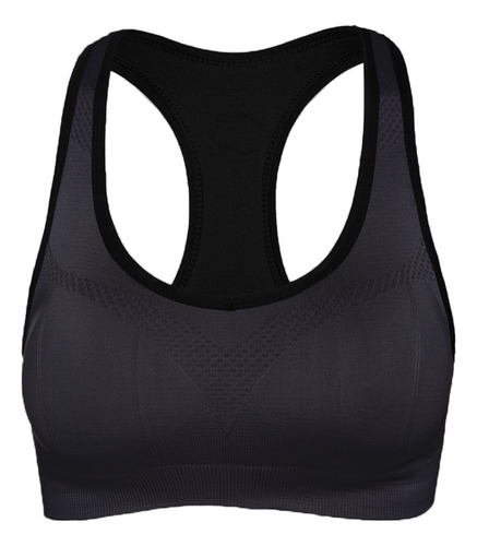 Sujetador Deportivo Elástico Sin Costuras Para Mujer, Acolch