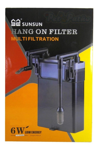 Filtro externo para acuarios de hasta 120 litros (sunsun), 500 l/h
