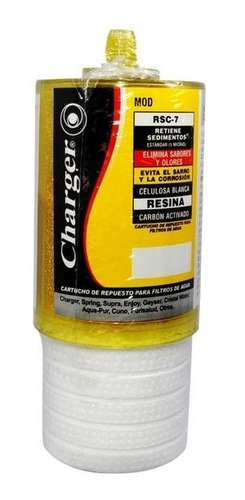 Cartucho Rosca 7'' Rsc-7 Celulosa Carbon Resina Charger Tc.