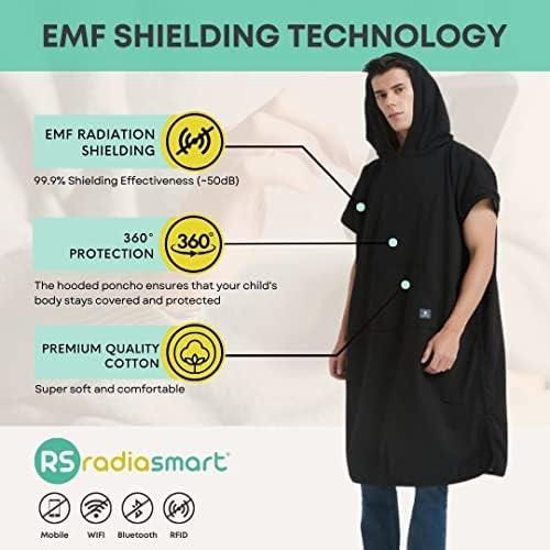Radia Smart Emf Poncho Con Capucha Para Adultos: Manta De Ra
