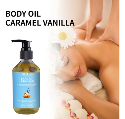 Aceite Corporal De Masaje De Caramelo Y Vainilla, Nutritivo