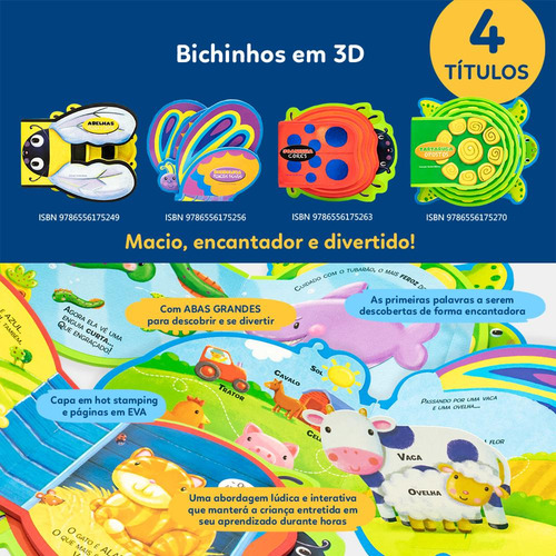 Bichinhos Em 3d: Tartaruga, De Out Of The Box Books. Editora Todolivro, Capa Dura Em Português