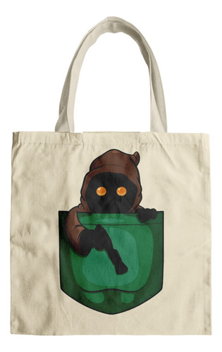 Bolsa Morral De Tela Tote Bag Jawa Star Wars Saqueador Kawai