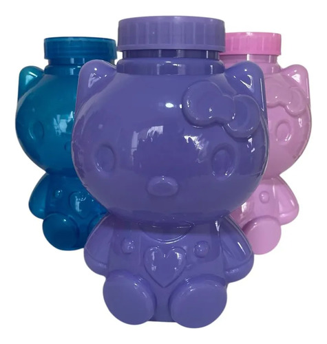 Hello Kitty Chela Botella 1 Litro Con Popote Colores 20 Pzs
