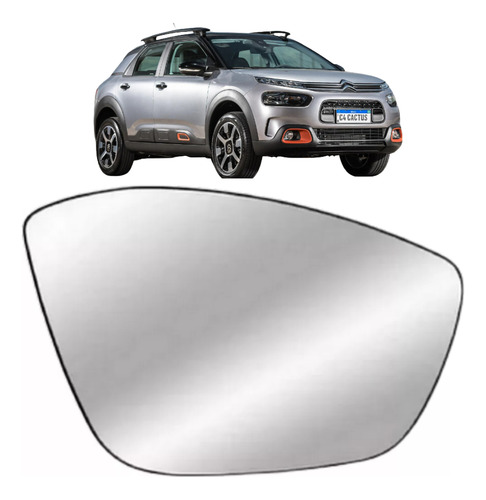 Lente Espelho Retrovisor C4 Cactus 2018 A 24 Passageiro Dire