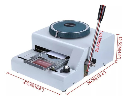 Maquina Embosadora De Letras Y Numeros En Relieve Tarjetas