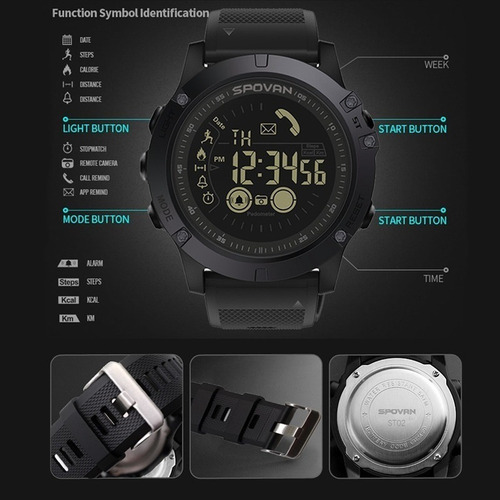 Reloj Deportivo Digital Inteligente Aire Libre Para Hombres