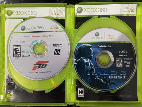 Forza Motorsport 3 / Halo 3 Odst (xbox 360) Original (Usado)