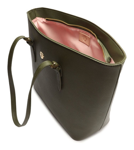 Imagem 3 de 5 de Bolsa Feminina Grande Shopping De Ombro Verde - My Shoes